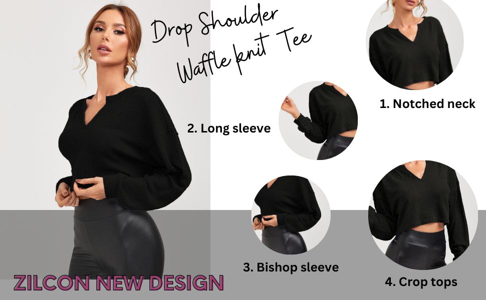 Black V Neck Top