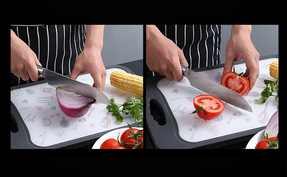 Tabla De Cortar Encimera De Cocina En Acero Inoxidable Satinado, Utensilios Cocina Plancha para,