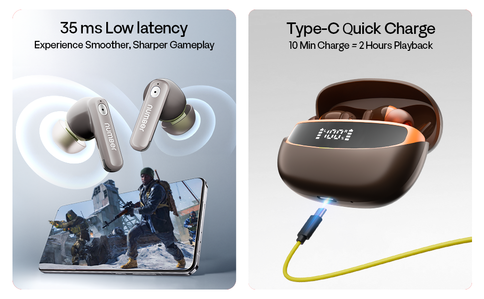 35 ms low latency type C quick charge