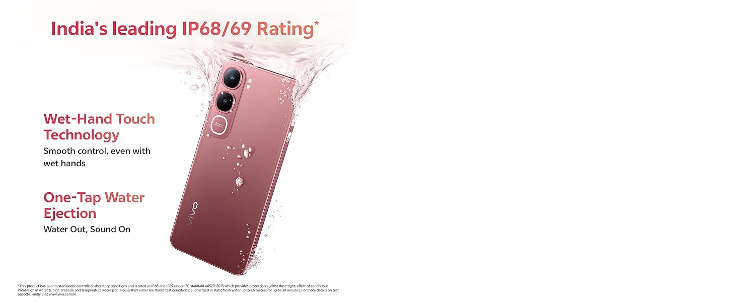 India's leading IP68/69 rating*