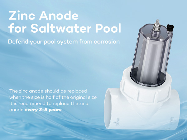 NO282ーヴイーナス。 Amazon.com: EverCrystal Zinc Anode for Saltwater Pool