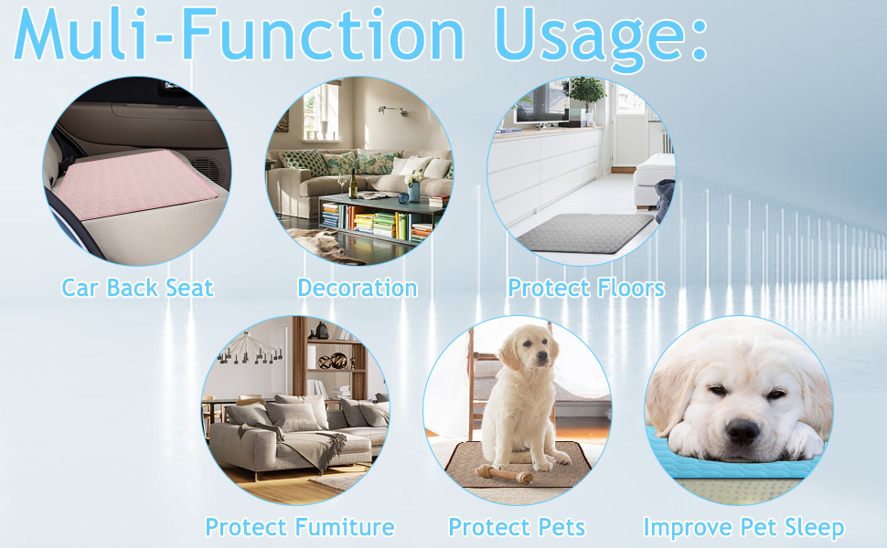 Dog Cooling Mat Pet Self Cooling Mat for Dogs Cats Ice