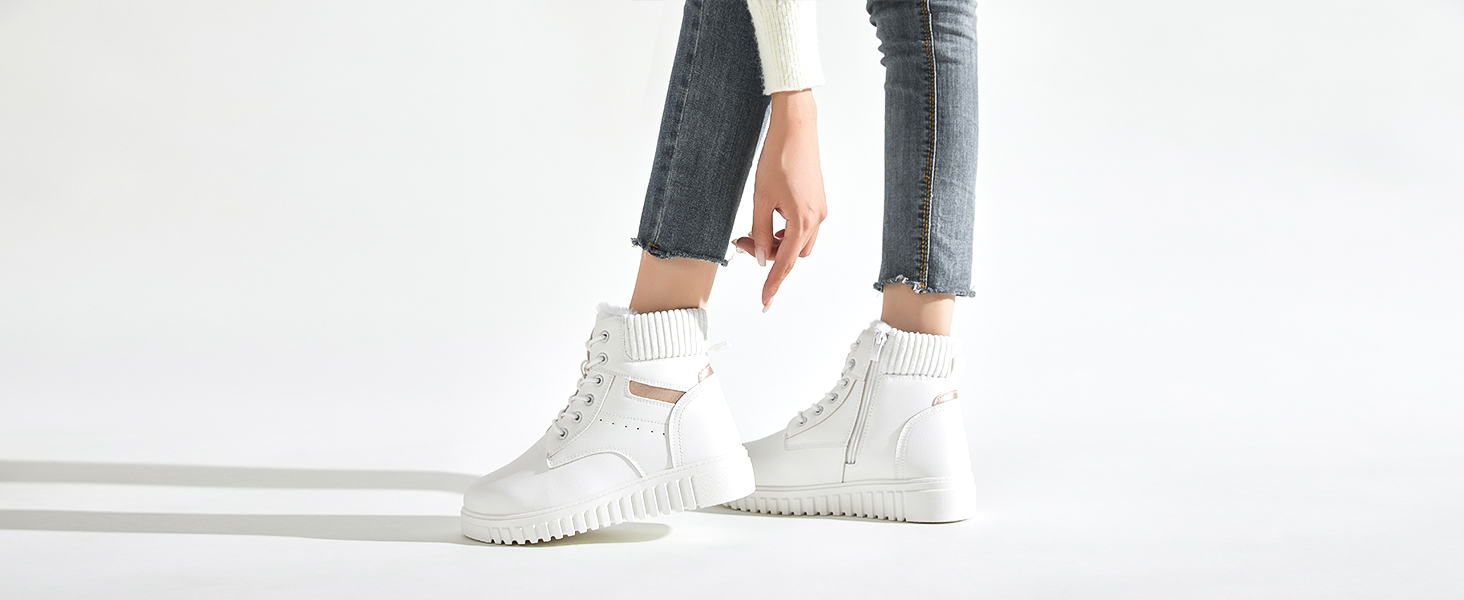 white boots for women