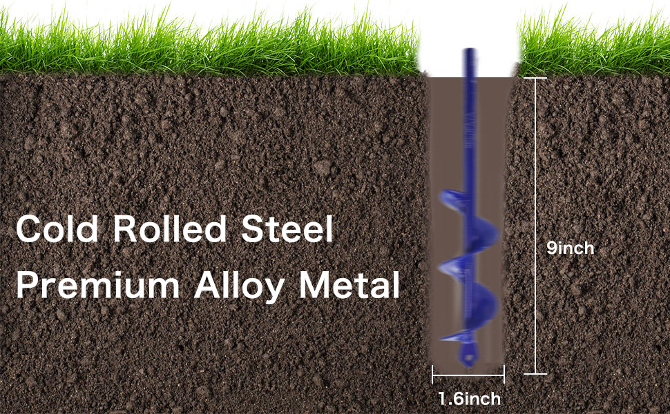garden spiral hole drill planter garden drill bit auger garden drill planter bulb auger auger bit