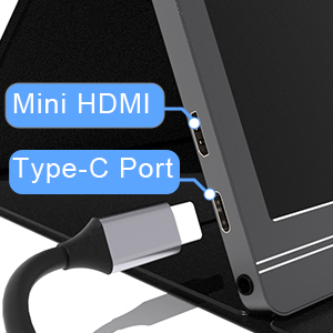 HDMI type C portable monitor