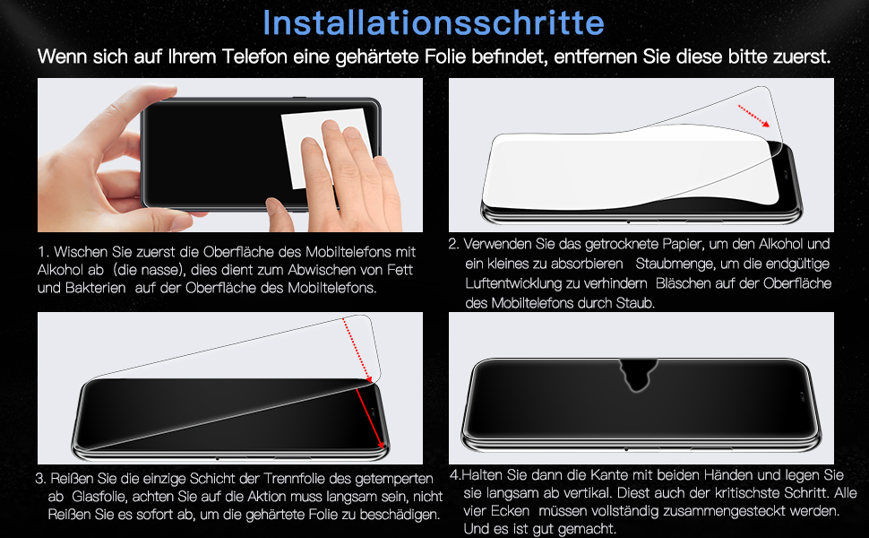 Anoowkoa panzerglas für Samsung Galaxy S23 Ultra 2 Stück Schutzfolie 9H Härte Gehärtete Folie HD