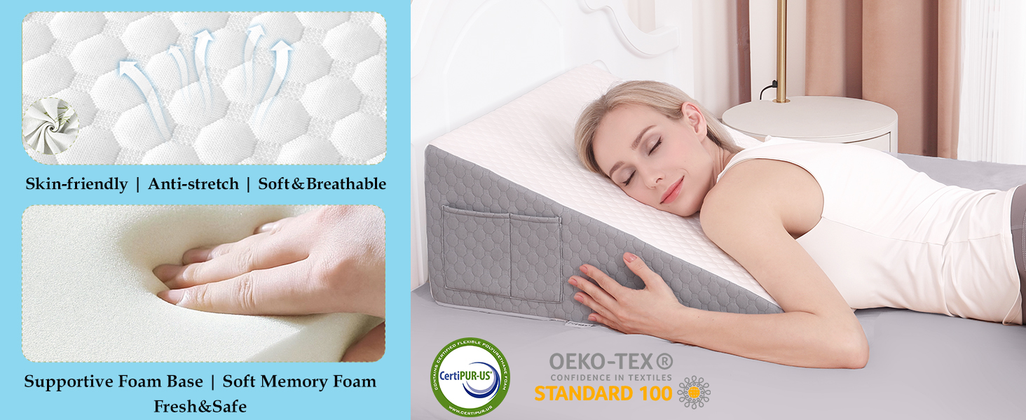 10"wedge pillow