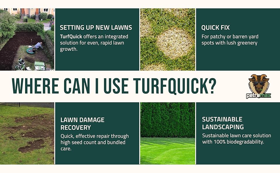 PetraMax Biodegradable Grass Seed Mat Tall Fescue & Rye