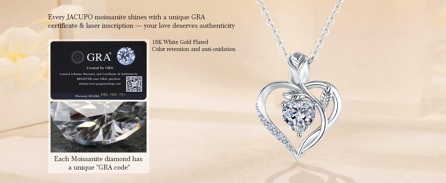 Heart Moissanite Necklace