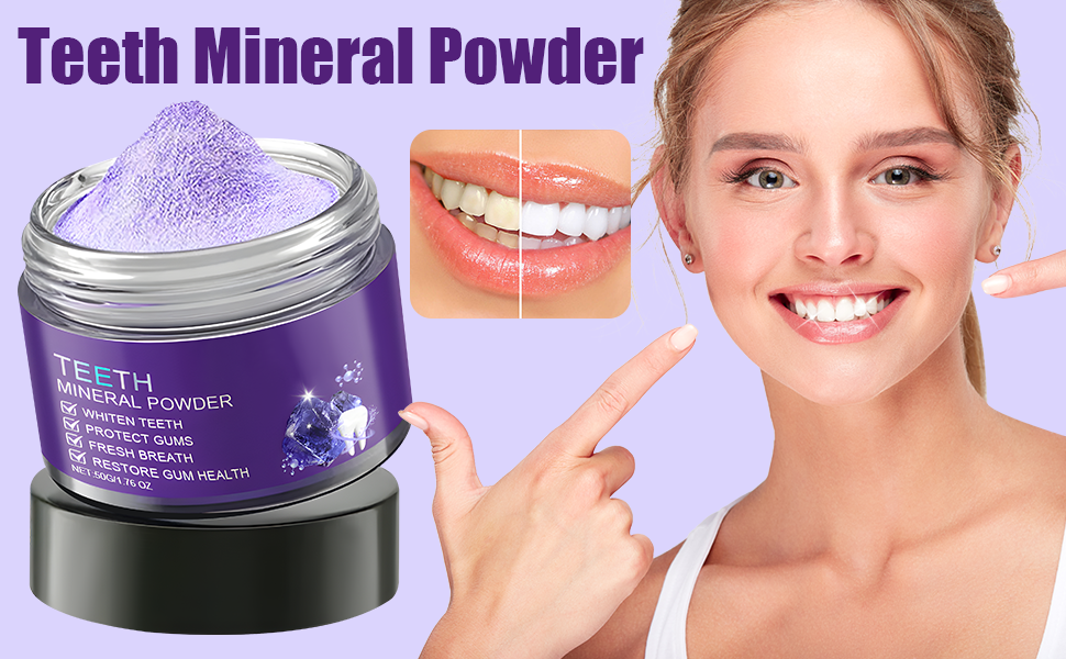 Amazon.com: 2Pcs Teeth Restoration Mineral Powder,Mineral Tooth Powder - Soft Mineral Hack Repairs Teeth And Gums