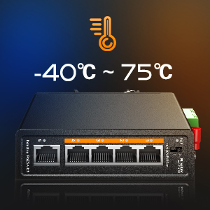 5 port industrial poe switch