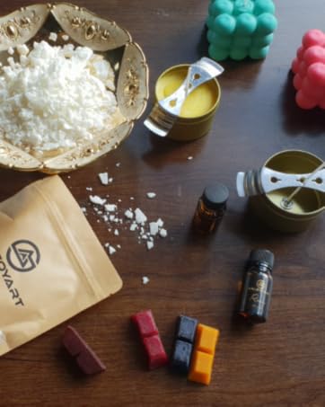 Salzoyart Candle Making Kit For Adults- | Soy Candle Making Kit Candle Making Kits Uk Wax Melt Making Kit With Wax Melts Mould Candle Mould Scents Colour Blocks Med Uk