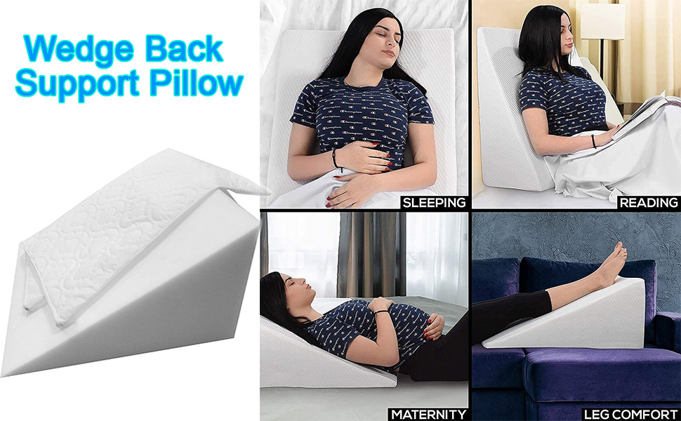 True Face Wedge Pillow Orthopedic Foam Bed Wedges Back Support Pillow