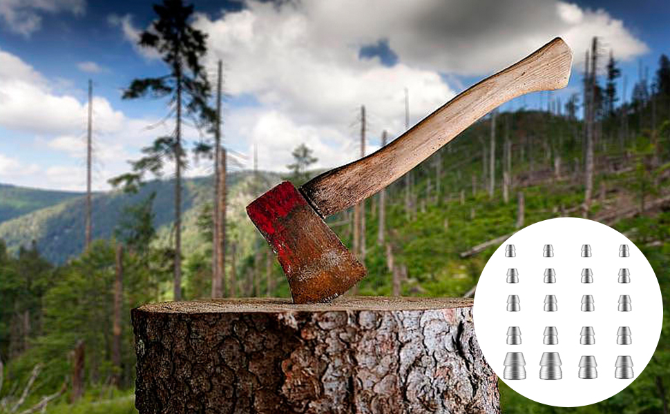 Herramienta de cuña redonda de hacha