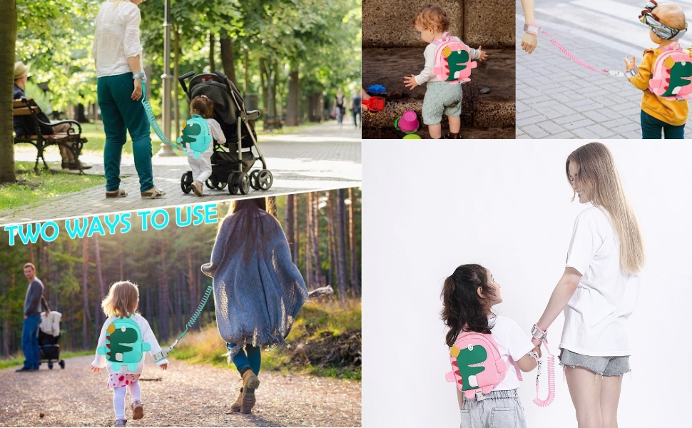 ARCHAEOPTERYX Children's Traction Rope, 4 in 1 Cute Kids Dinosaur