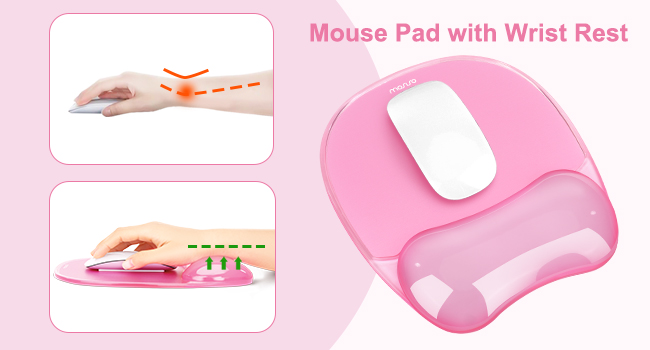Ergonomic Mouse Pad and Keyboard Wrist Rest
