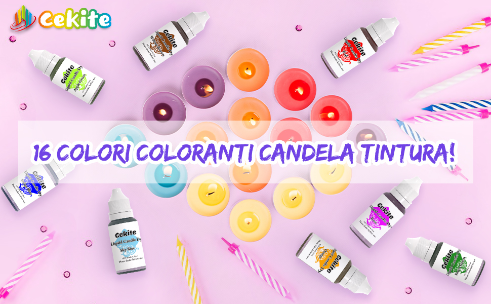 Cera colorata per candele