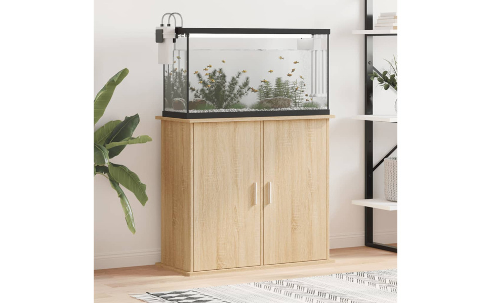 vidaXL Aquariumständer, Aquarium Unterschrank mit viel Stauraum ...