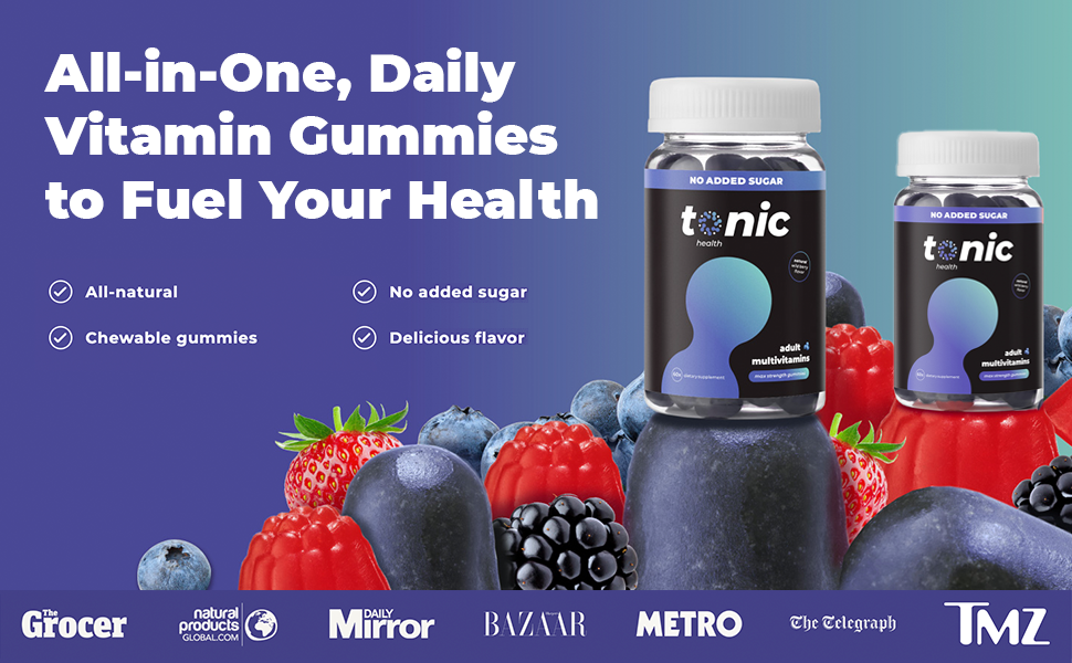 Tonic Health Gummies Supplements Adult Multivitamins