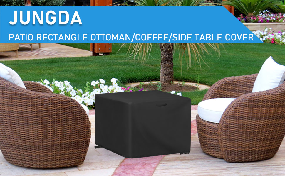Jungda Outdoor Rectangle Coffee Table Cover 44 Inch