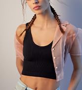 3 Pieces Womens Tank Tops Cute Sexy Going Out Workout Sets Ribbed Summer Tops Black White Crop To...