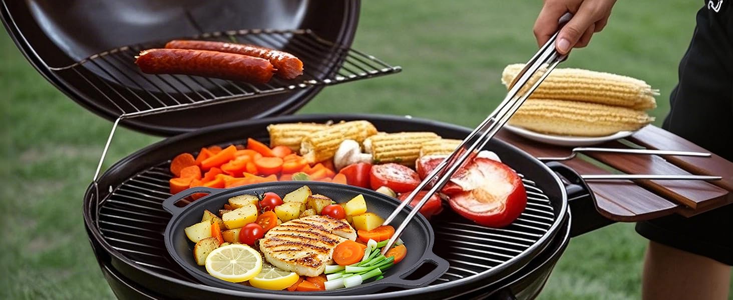 12-Inch Cast Iron Pizza Griddle Pan