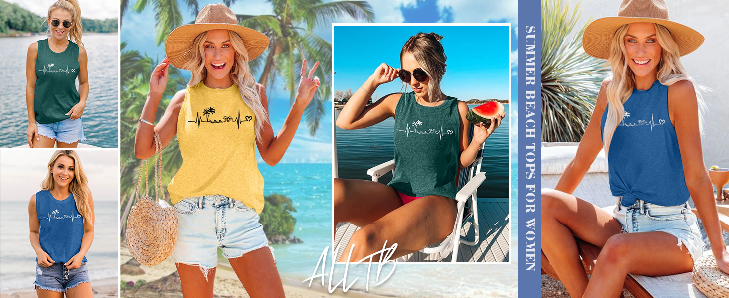 graphic tank tops for women