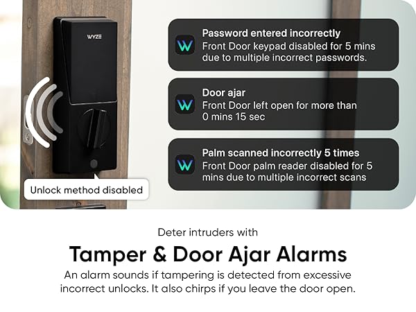 Wyze Palm Lock Alarms