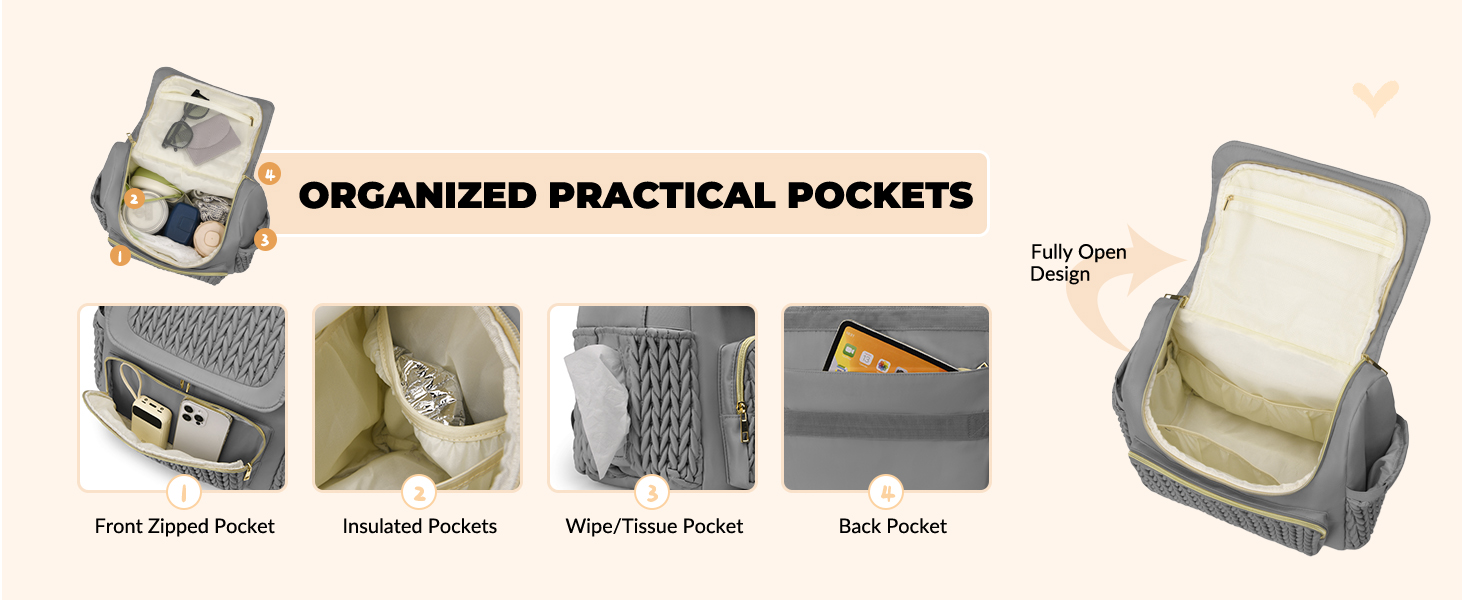 diaper bag has much room