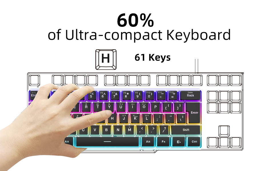 small compact gaming keyboard