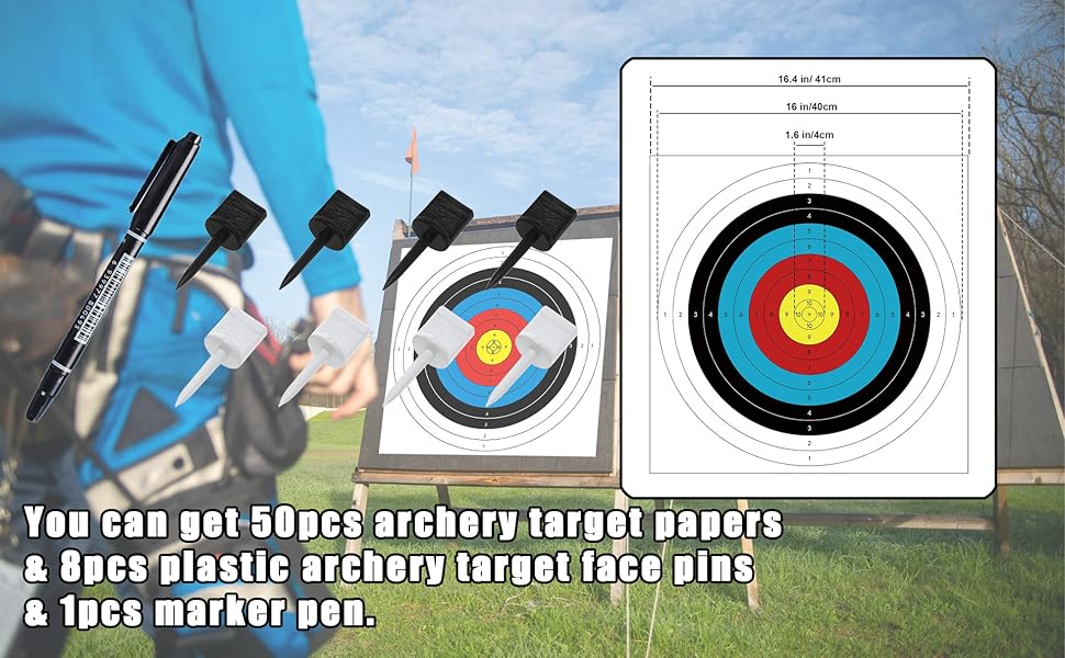 50PCS Archery Target, Archery Targets, Hunting Targets