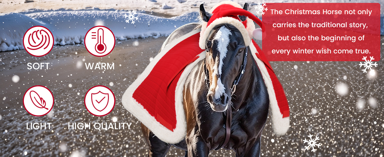 Christmas horse decoration