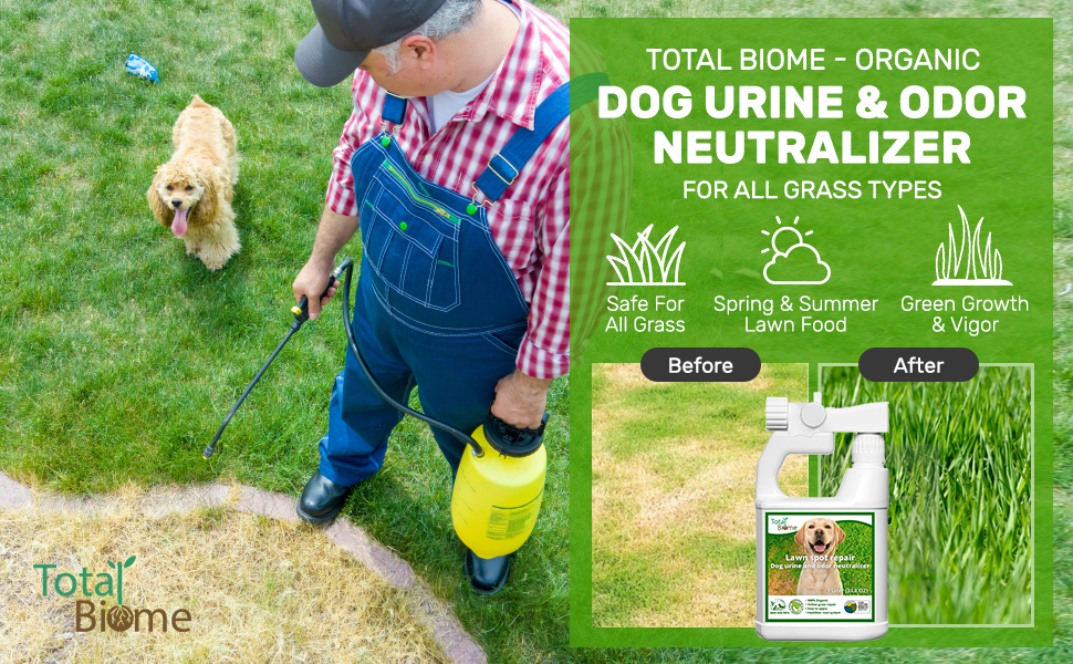Total Biome Lawn Spot Repair Liquid Concentrate Dog