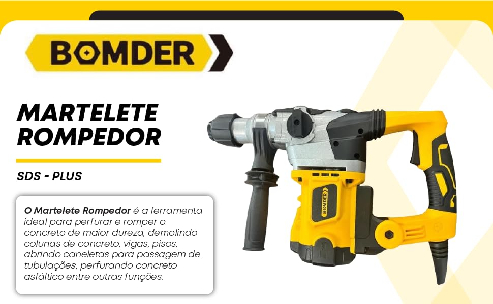 Martelete Rompedor Perfurador Profissional Sds Plus 2050W Sds Plus
