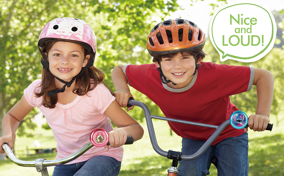 Akkya Bike Bicycle Bell Horn for Kids Cute Kawaii Cartoon Cycling Handlebars Knee