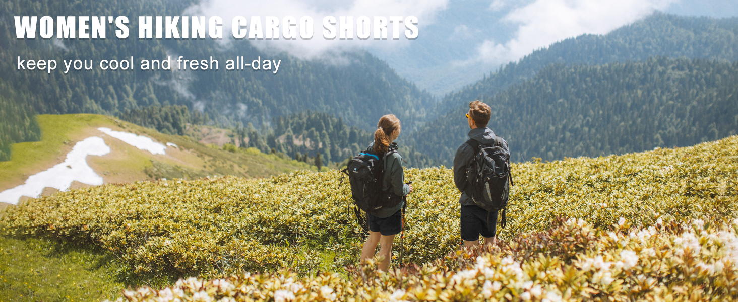 women hiking cargo shorts