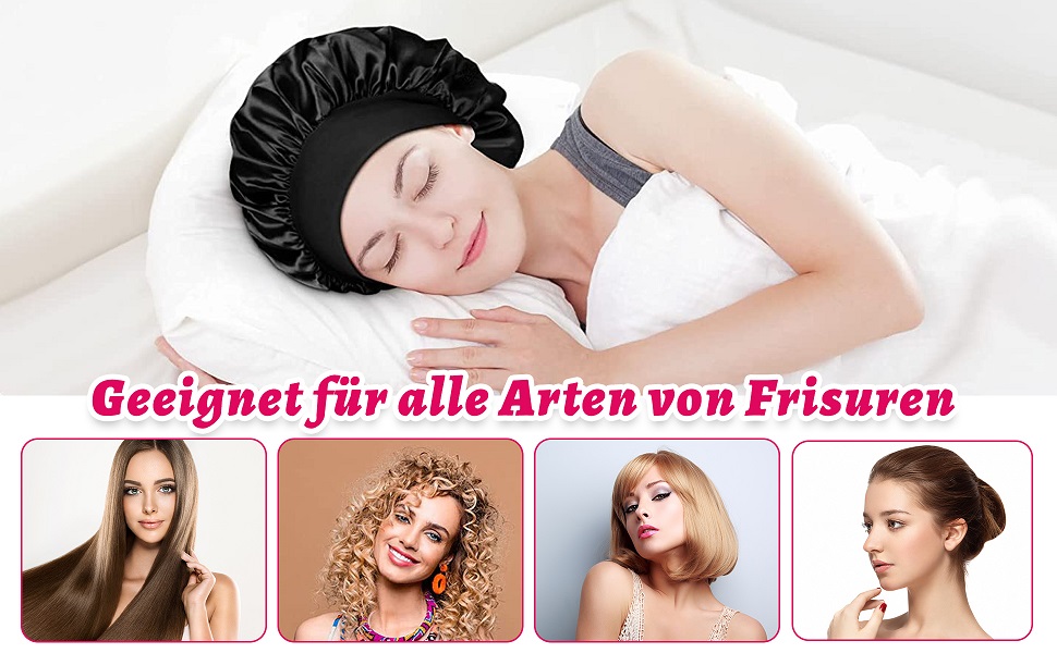 Satin Bonnet Schlafmütze Seidenhaube Zum Schlafen Bonnet Sleep Cap