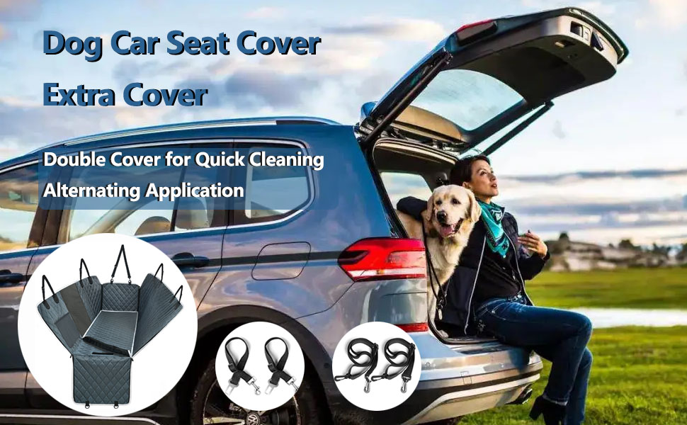 Dog Car Seat Cover Waterproof Durable Dog Hammock for Back Seat with