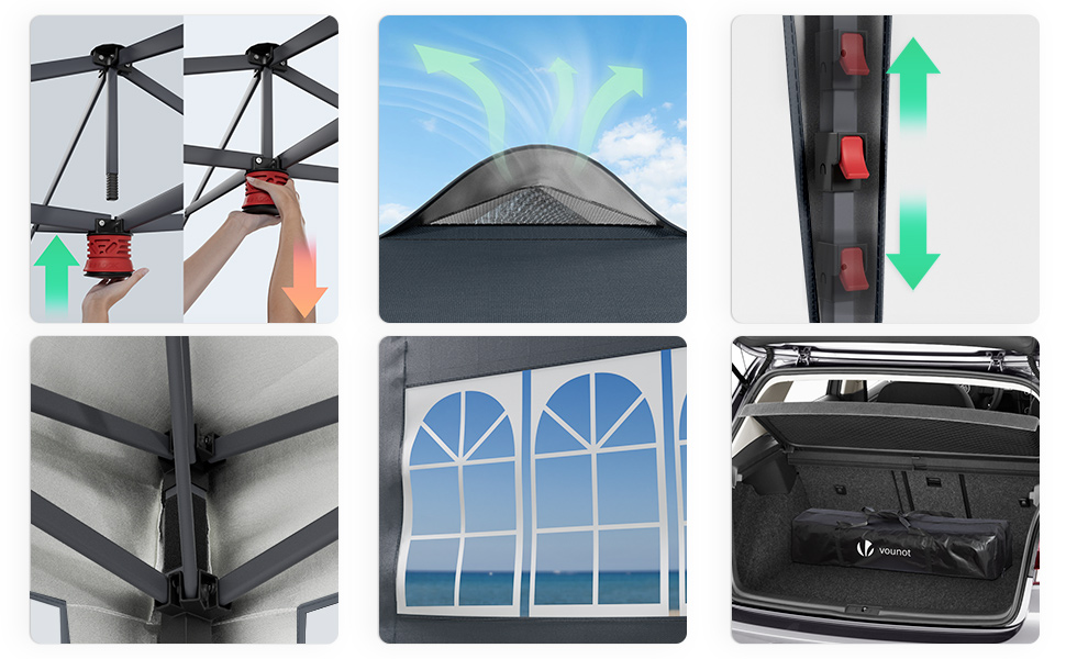 Gazebo pop up grey