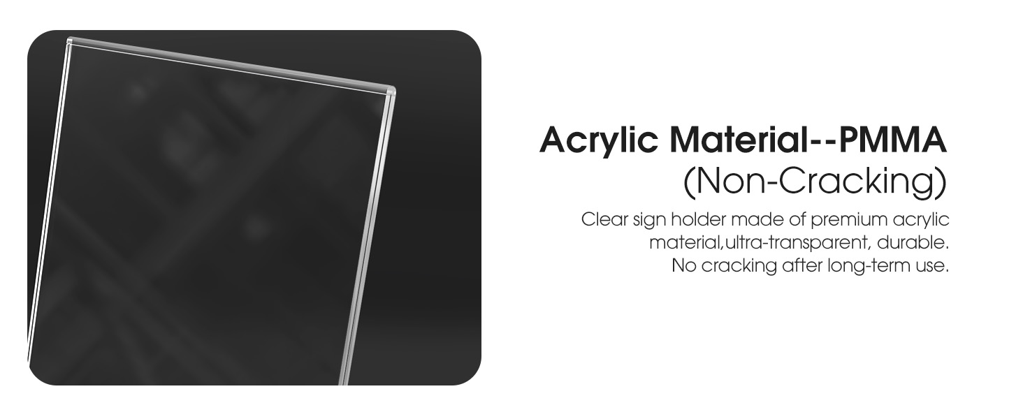 Acrylic Sign Holder 8.5 X 11