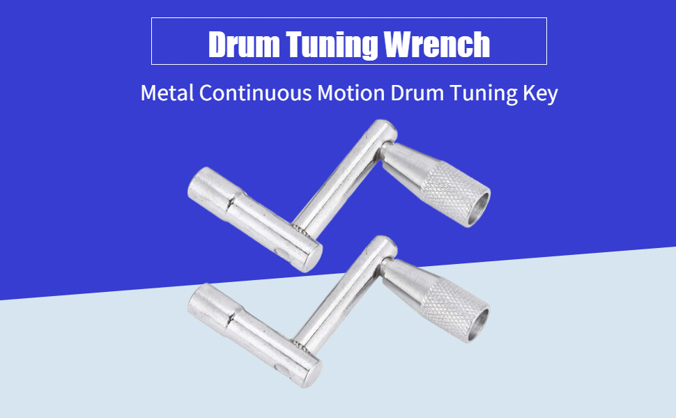 Drum Tuning Wrench, 2PCS Metal Continuous Motion Drum