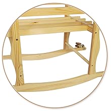 natural wood rocker for babies