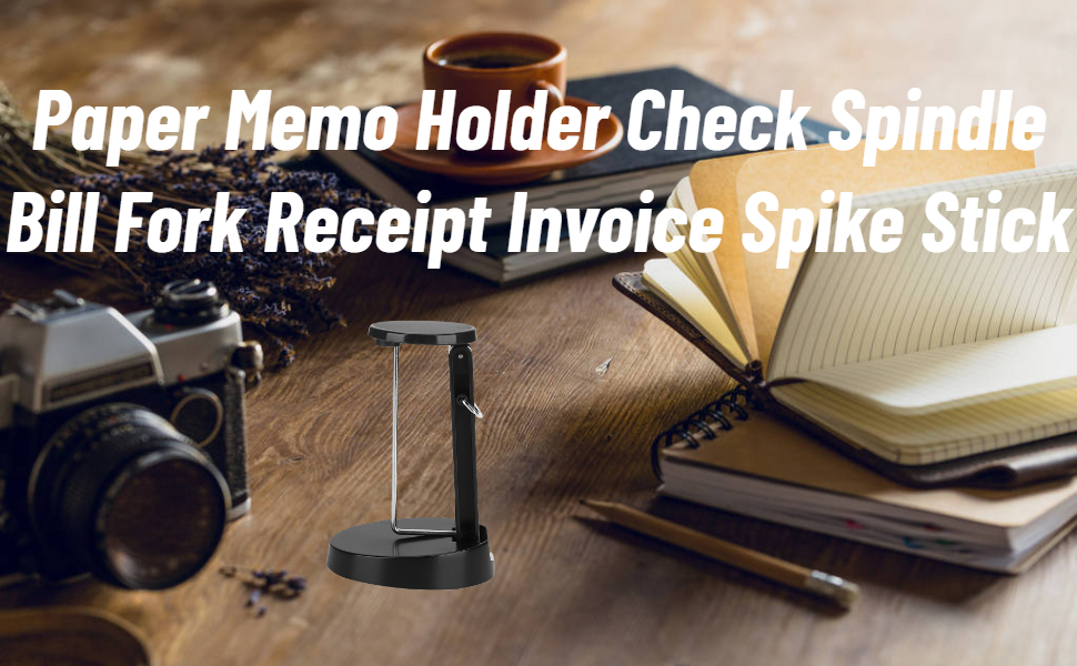 Receipt Invoice Spike Stick Desk Accessories and Workspace Organizers