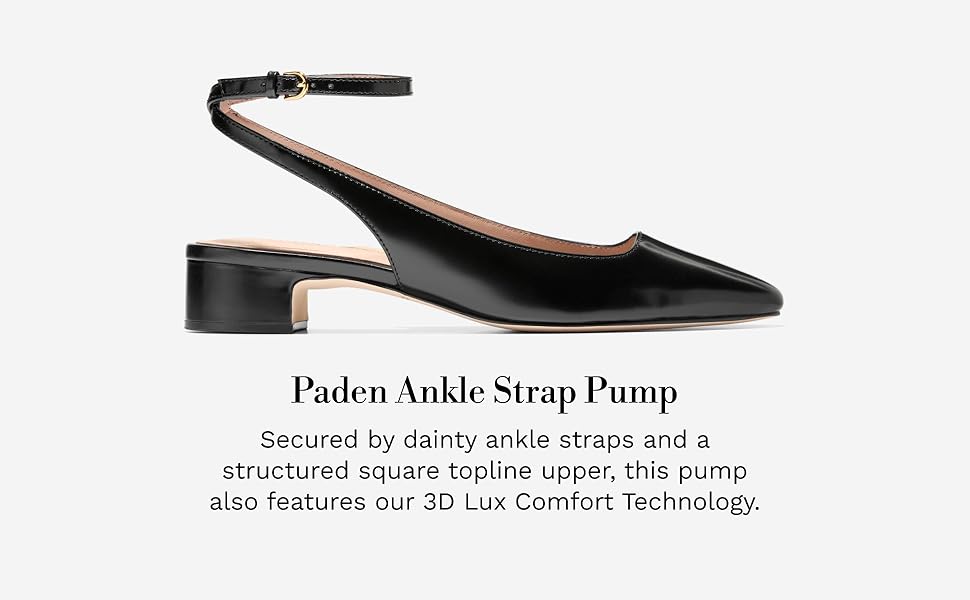 Amazon.com | Cole Haan Women's Paden Ankle Strap Pumps