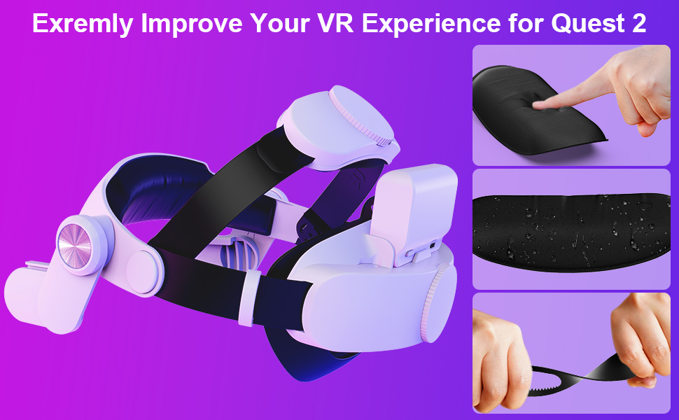 Loqdivr Accessories for Oculus Quest 2, (Upgraded)Separate 7000mAh