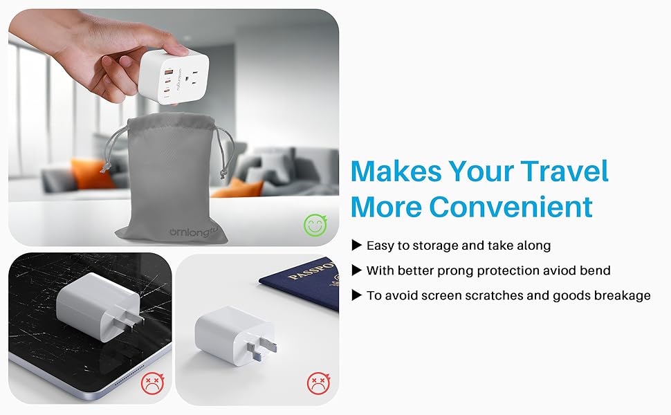 usb adapter usb block usb c adapter multiple outlet wall plug usb wall charger extendable outlet