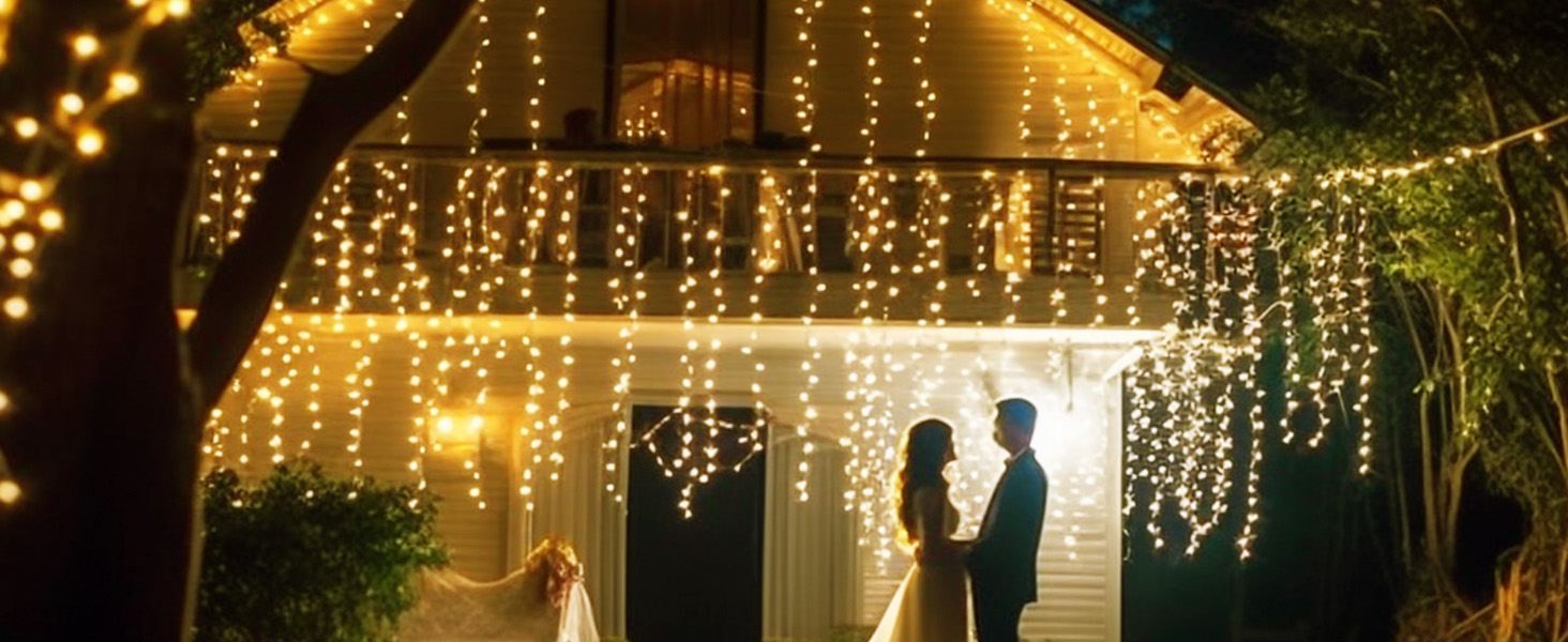 solar outdoor string lights waterproof