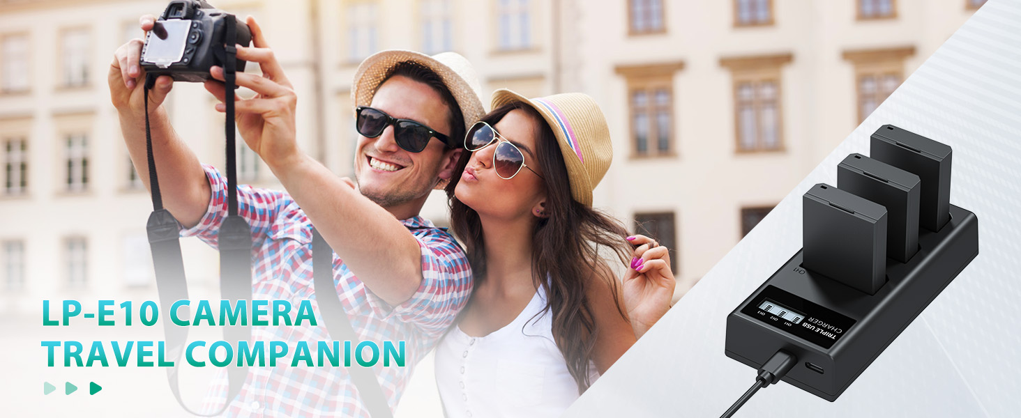 LP-E10 battery charger pack