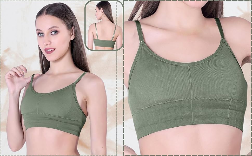 Seamless Cotton Sports Bra Casual & Gym Wear Yoga & workout bra