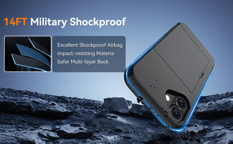 Qinmay Compatible with iPhone 17 Case Wallet,Built-in Card Holder, Heavy Duty Protective Dual Layer Shockproof Hidden Card Slot Slim Wallet Phone Cover for iPhone 17 ,Black 6 iPhone 17 Case